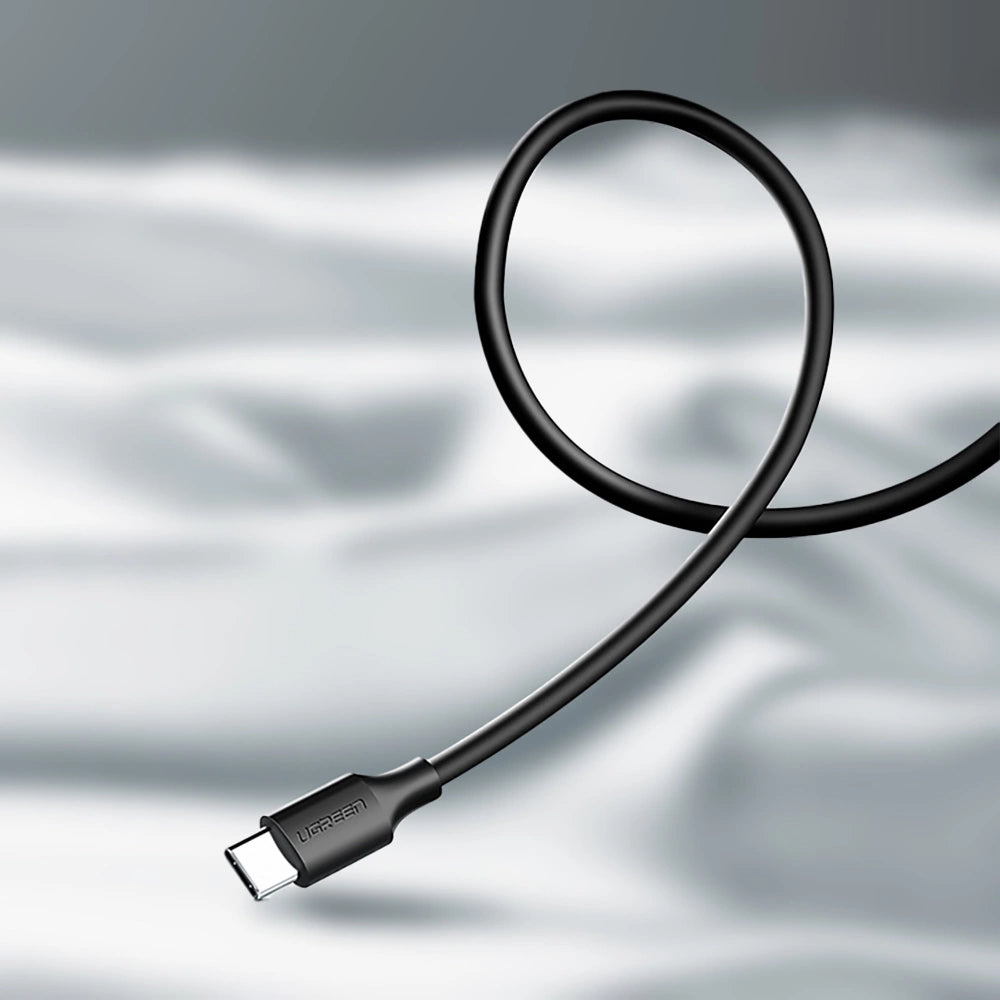 Grøn US287 60114 USB-A / USB-C 3A kabel 0,25 m - sort
