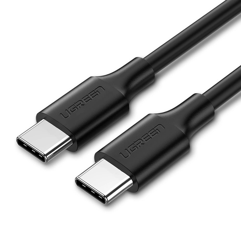 Grøn US286 USB-C - USB-C 3A 480Mb/s kabel 3m - sort