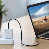 Grøn US286 USB-C - USB-C 3A 480Mb/s kabel 3m - sort