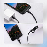 Grøn US286 USB-C - USB-C 3A 480Mb/s kabel 3m - sort