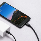 Grøn US286 USB-C - USB-C 3A 480Mb/s kabel 3m - sort