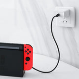 Grøn US286 USB-C - USB-C 3A 480Mb/s kabel 3m - sort