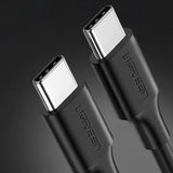 Grøn US286 USB-C - USB-C 3A 480Mb/s kabel 3m - sort