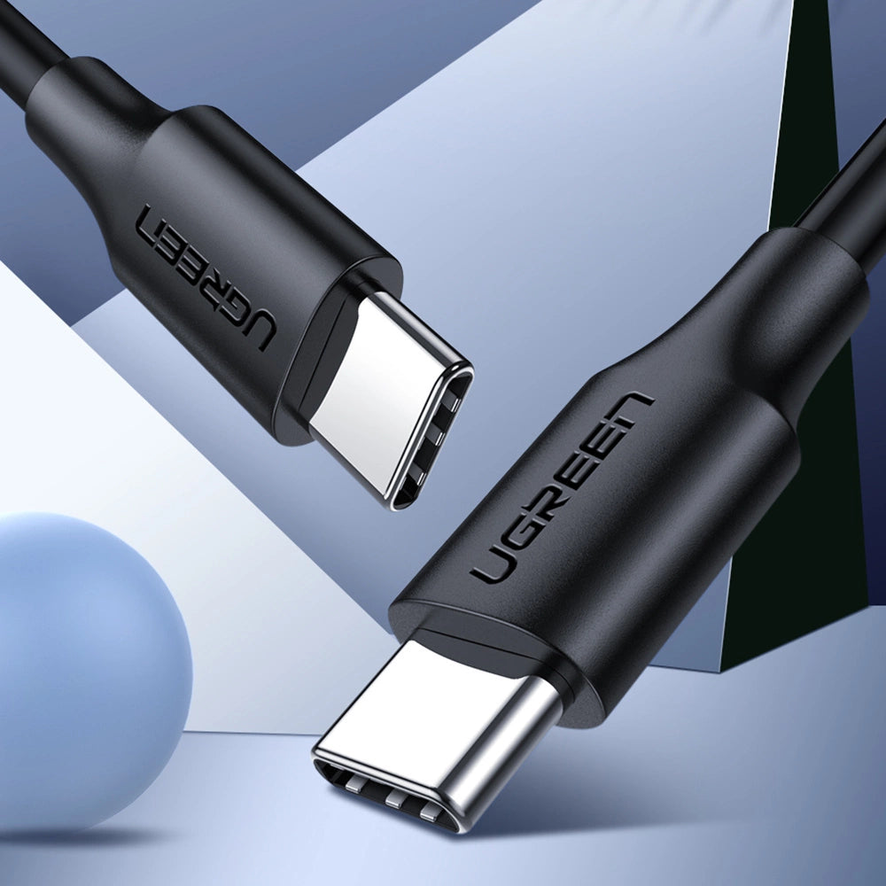 Grøn US286 USB-C - USB-C 3A 480Mb/s kabel 3m - sort