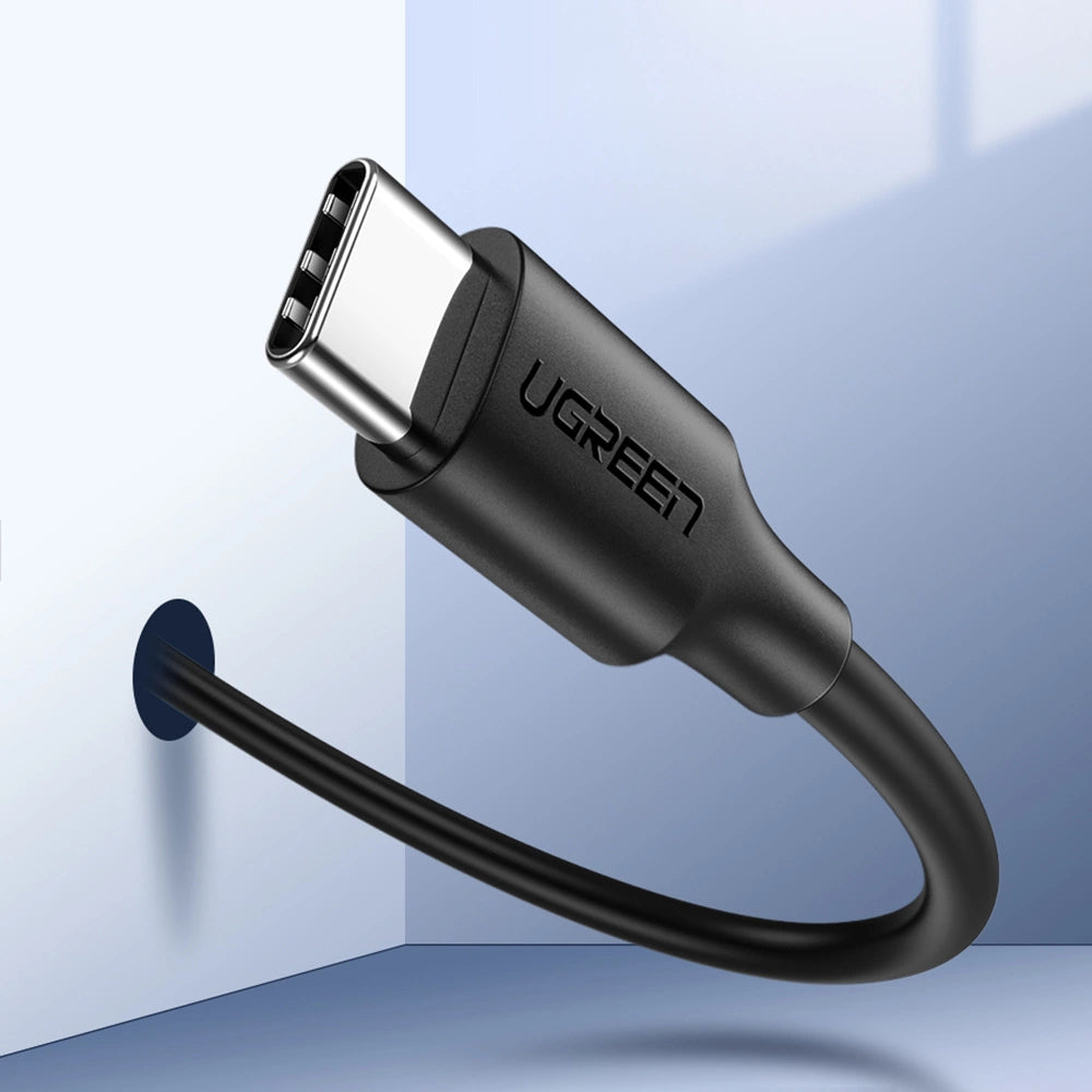 Grøn US286 USB-C - USB-C 3A 480Mb/s kabel 3m - sort