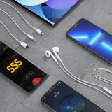 Dudao X14PROL-W1 in-ear hovedtelefoner med Lightning-kontakt hvide (X14PROL-W1)