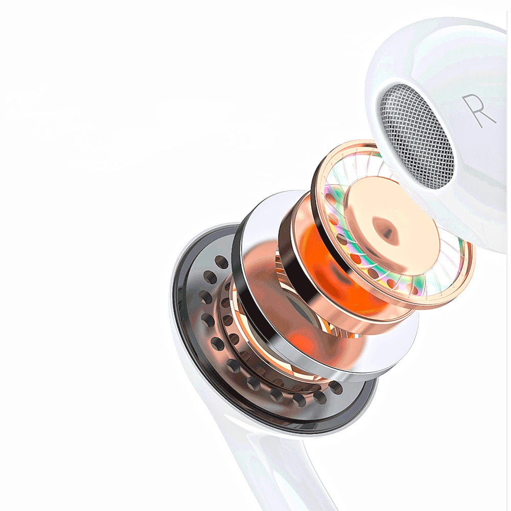 Dudao X14PROL-W1 in-ear hovedtelefoner med Lightning-kontakt hvide (X14PROL-W1)