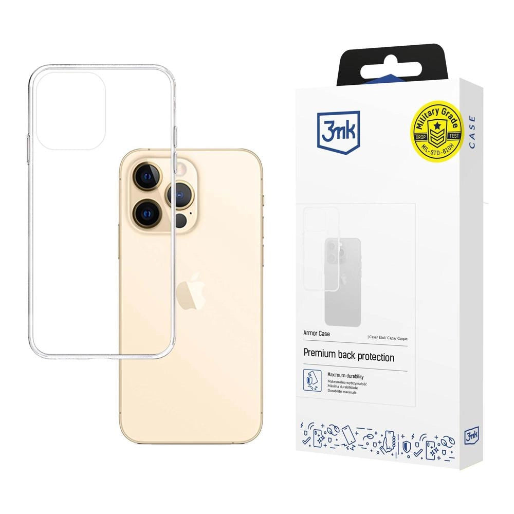 Case til iPhone 13 Pro Max serie 3mk Armor Case - gennemsigtig