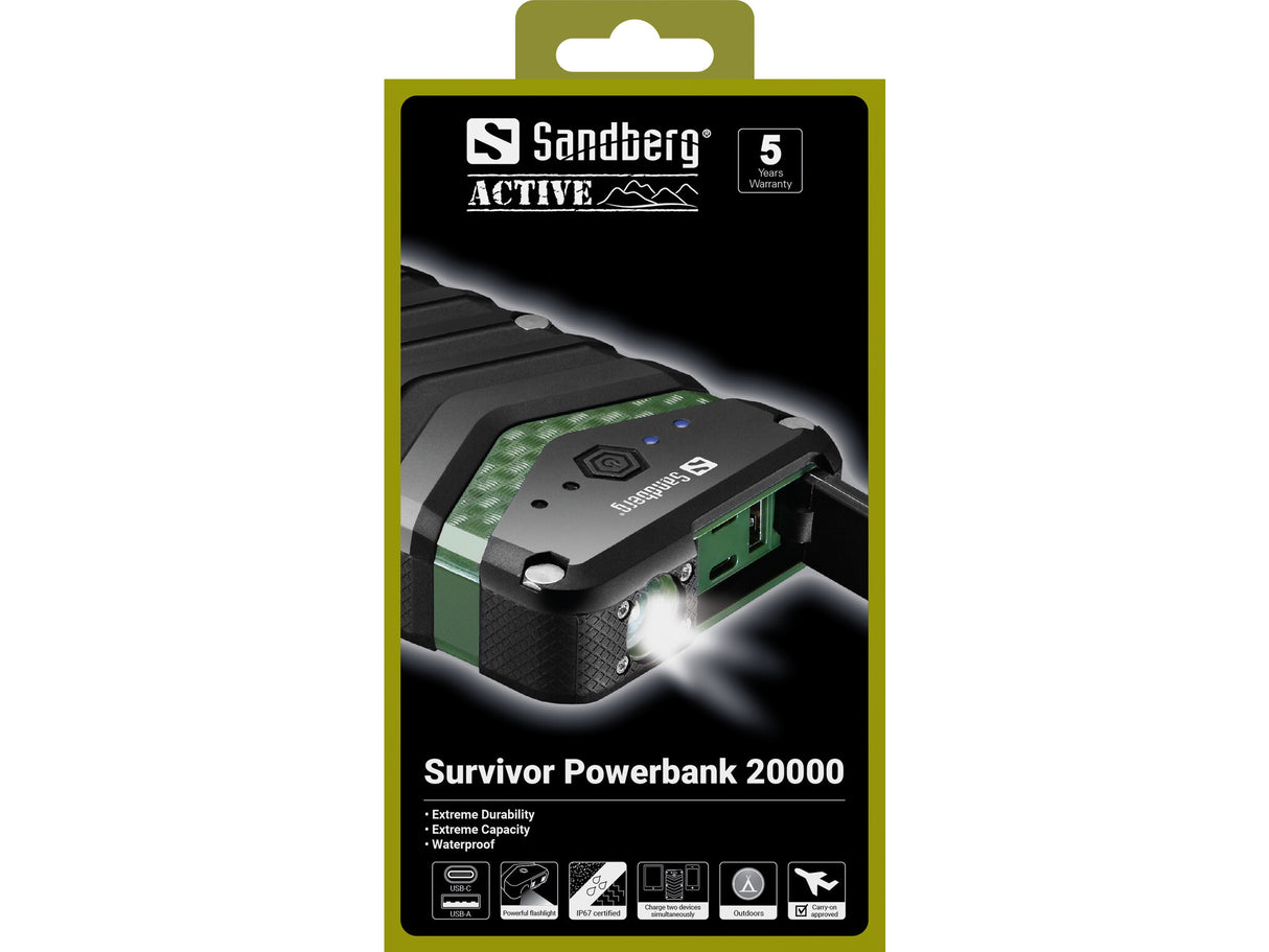 Sandberg Survivor Powerbank 20100