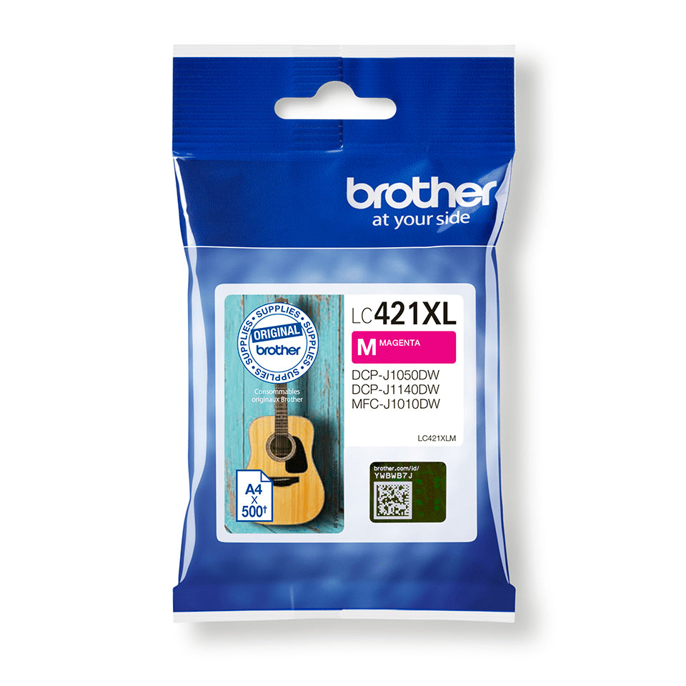 Brother LC-421XLM blækpatron 1 stk Original Højt (XL) udbytte Magenta