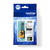 Brother LC421XLVALDR blækpatron 4 stk Original Sort, Blå, Magenta, Gul