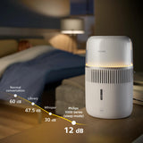 Philips Series 5000 HU5710 Aromaterapi-spreder/-luftfugter Sølv Hvid