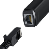 Baseus Lite Series external network card USB Type C - RJ-45 1Gbps (1000Mbps) black (WKQX000301)