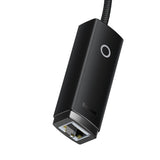 Baseus Lite Series external network card USB Type C - RJ-45 1Gbps (1000Mbps) black (WKQX000301)