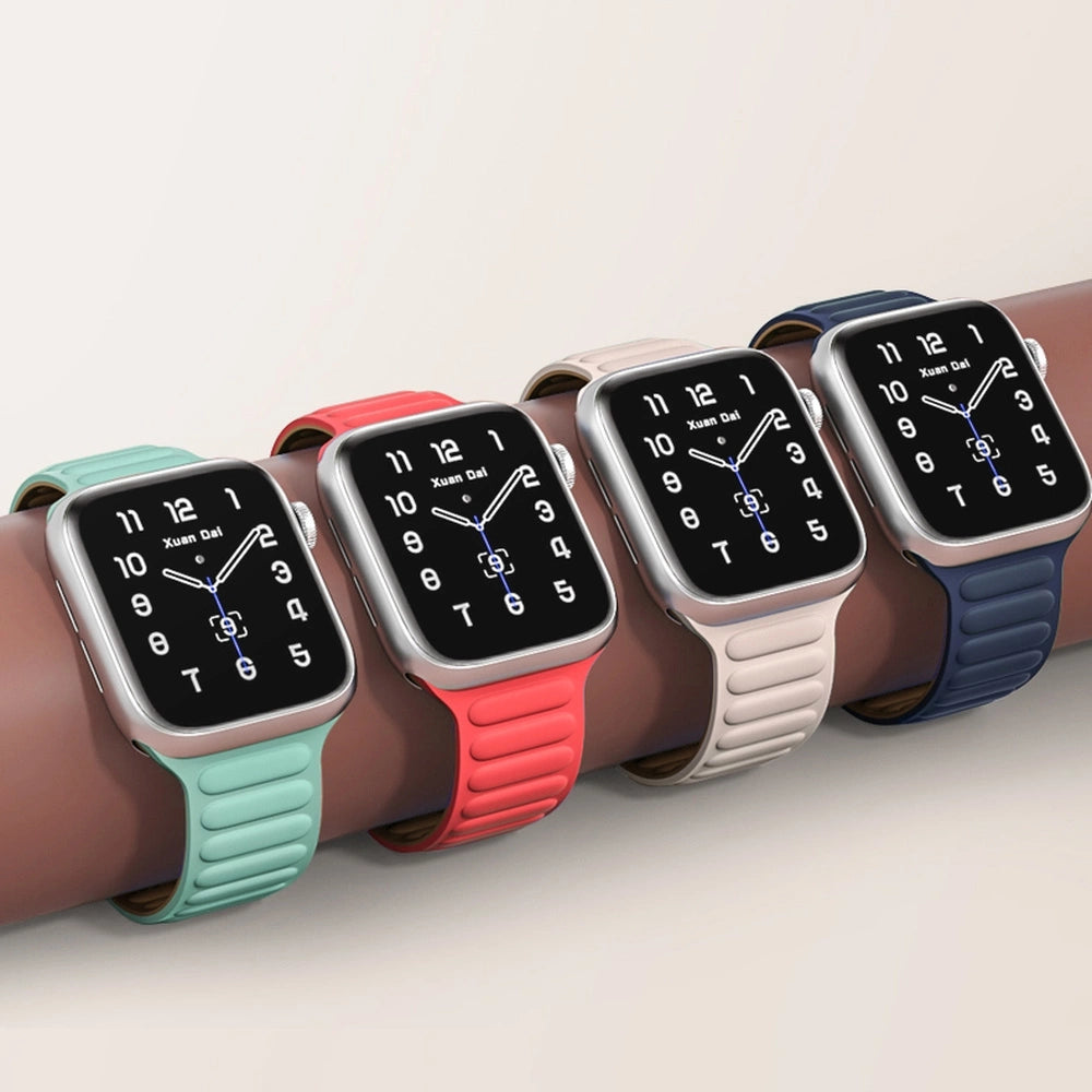 Magnetisk rem Magnetisk rem Armbånd til Apple Watch 41mm - Rød