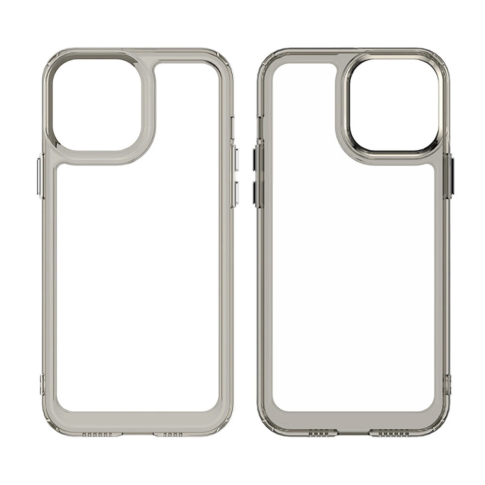 Outer Space Case til iPhone 12 Pro Max med gel-ramme blå