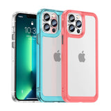 Outer Space Case til iPhone 12 Pro Max med gel-ramme blå