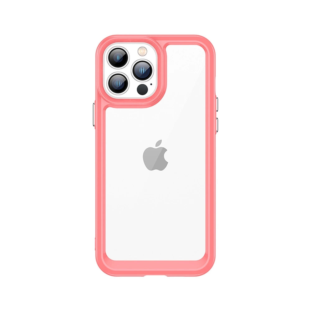 Outer Space Case Case for iPhone 12 Pro Max Hard Cover med Gel Frame Red