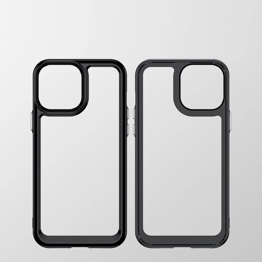 Outer Space Case til iPhone 13 Pro Max hård omslag med gel ramme blå