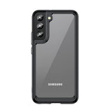Outer Space Case Cover til Samsung Galaxy S22 + (S22 Plus) Hard Cover med Gel Frame sort