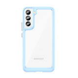 Outer Space Case Cover til Samsung Galaxy S22 + (S22 Plus) Hard Cover med Gel Frame Blue