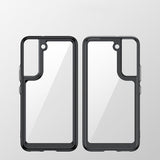 Outer Space Case Cover til Samsung Galaxy S22 + (S22 Plus) Hard Cover med Gel Frame Blue