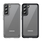 Outer Space Case Cover til Samsung Galaxy S22 + (S22 Plus) Hard Cover med Gel Frame Blue