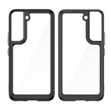 Outer Space Case Cover til Samsung Galaxy S22 + (S22 Plus) Hard Cover med Gel Frame Blue