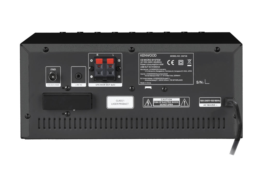 Kenwood M-9000S-B smart micro HiFi system, sort