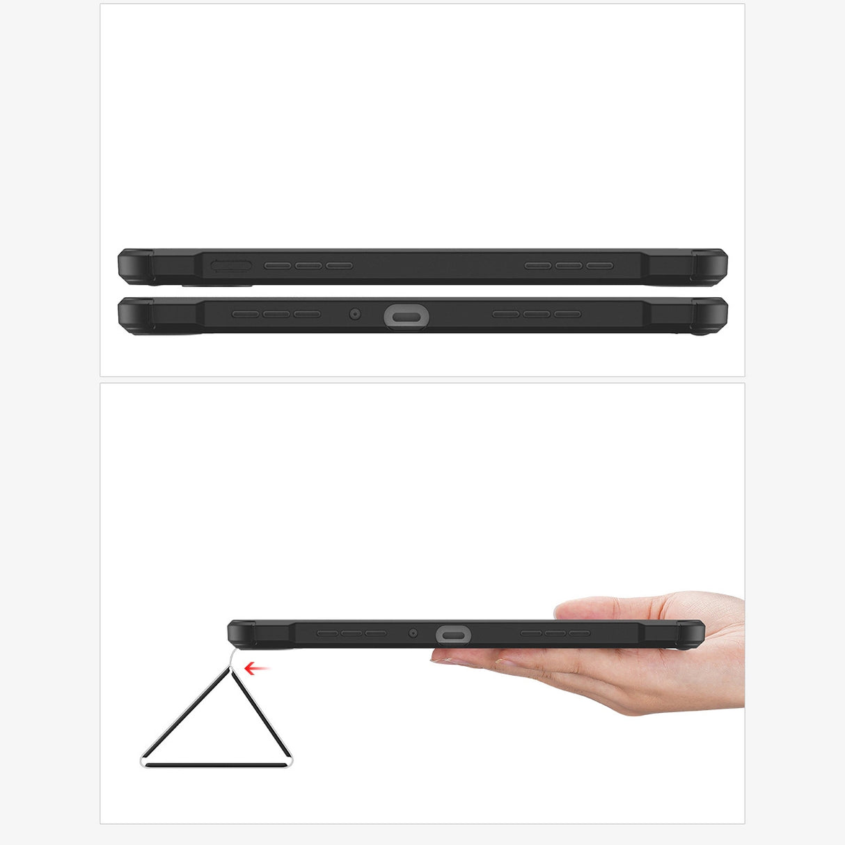 Dux Ducis Toby Armored Flip Smart Case til Oppo Pad med Stylus Holder sort