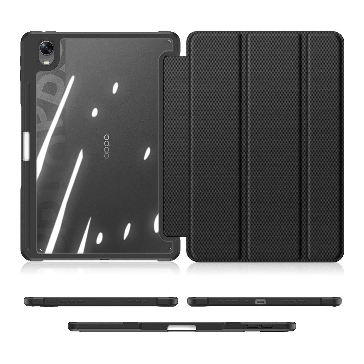 Dux Ducis Toby Armored Flip Smart Case til Oppo Pad med Stylus Holder sort