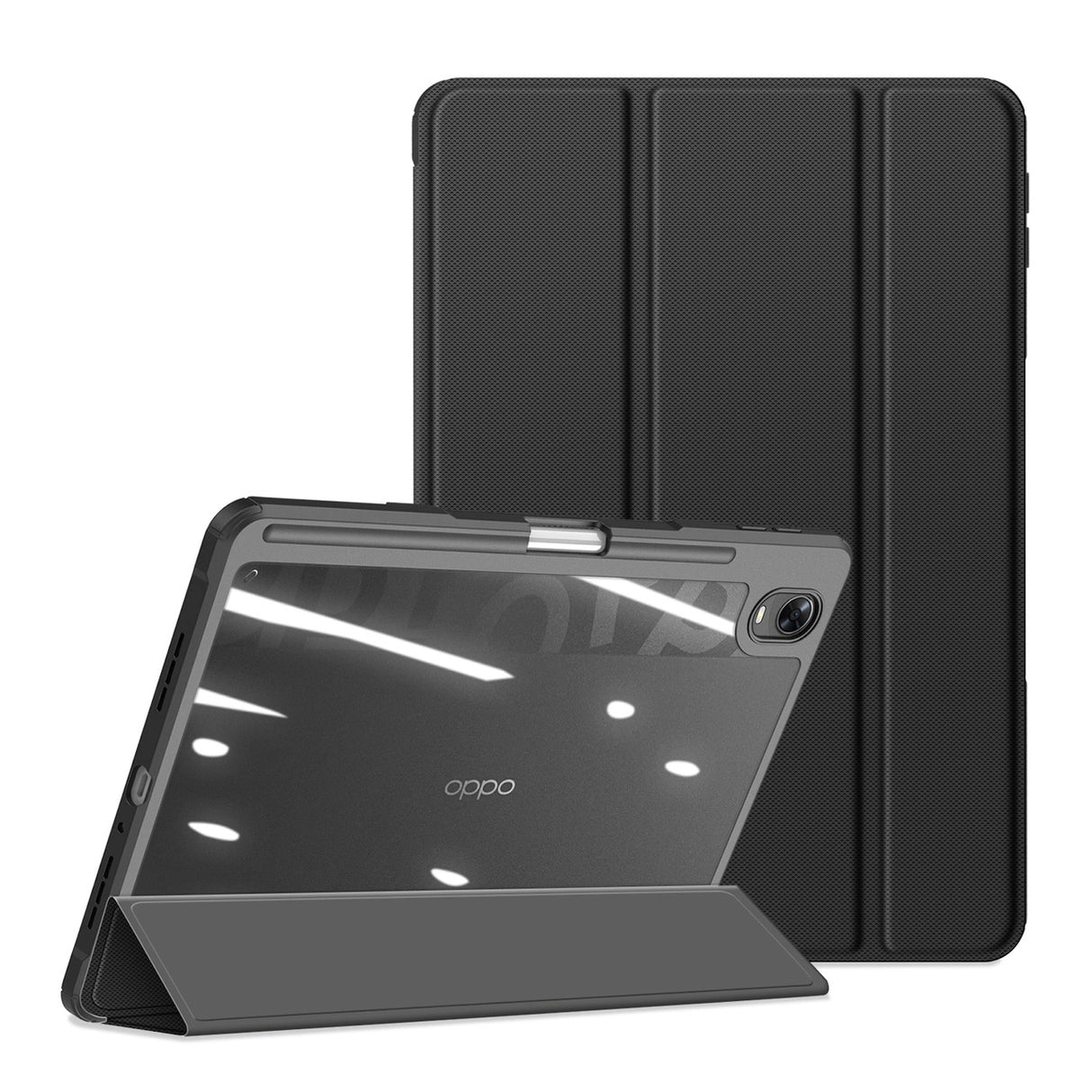 Dux Ducis Toby Armored Flip Smart Case til Oppo Pad med Stylus Holder sort