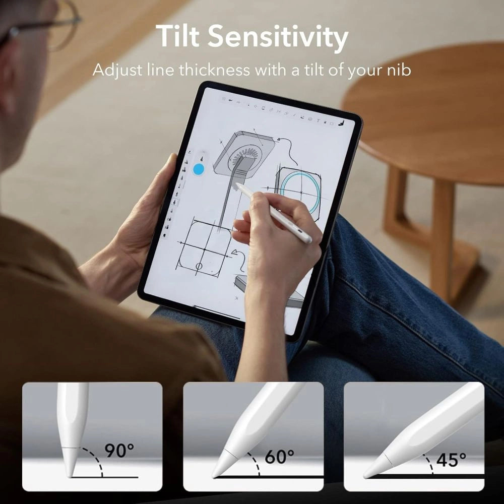 ESR Digital+ Magnetisk Stylus Pen til iPad - hvid