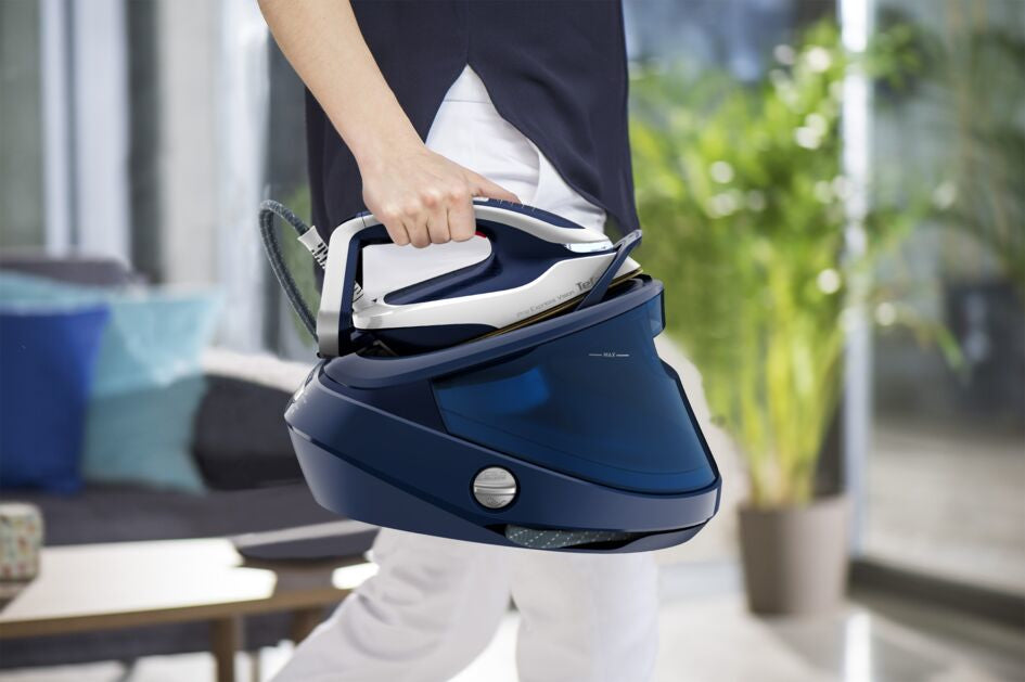Tefal Pro Express Vision GV9812E0 Dampstrygejern 3000W Blå Hvid