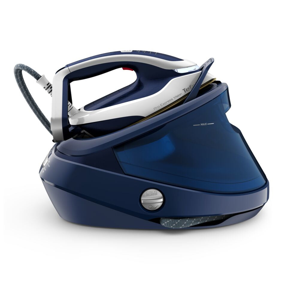 Tefal Pro Express Vision GV9812E0 Dampstrygejern 3000W Blå Hvid