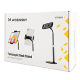 Wozinsky står for tablet og telefon på skrivebordet sort (WTHBK4)