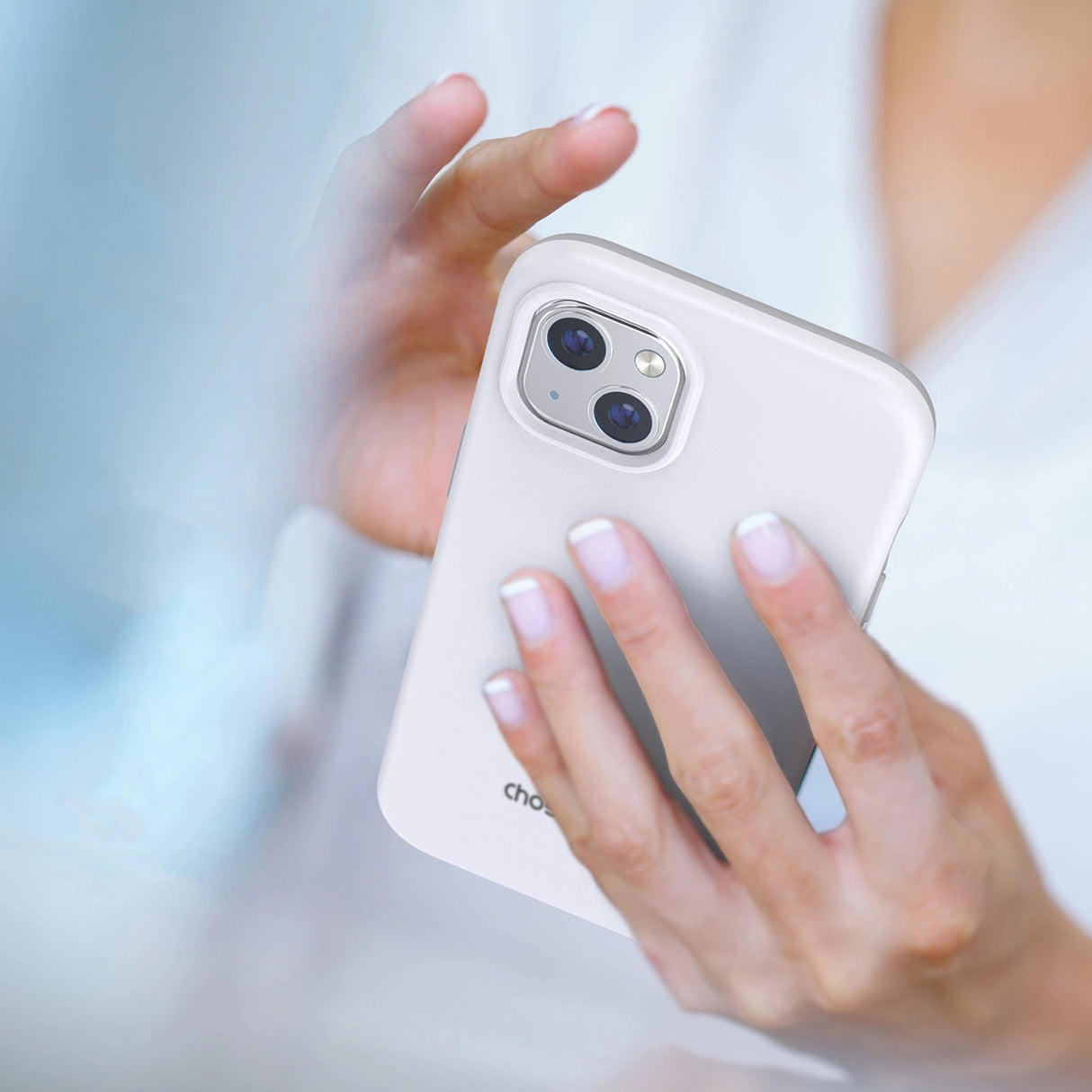 Choetech MFM Anti-drop case Made For MagSafe til iPhone 13 mini hvid (PC0111-MFM-WH)