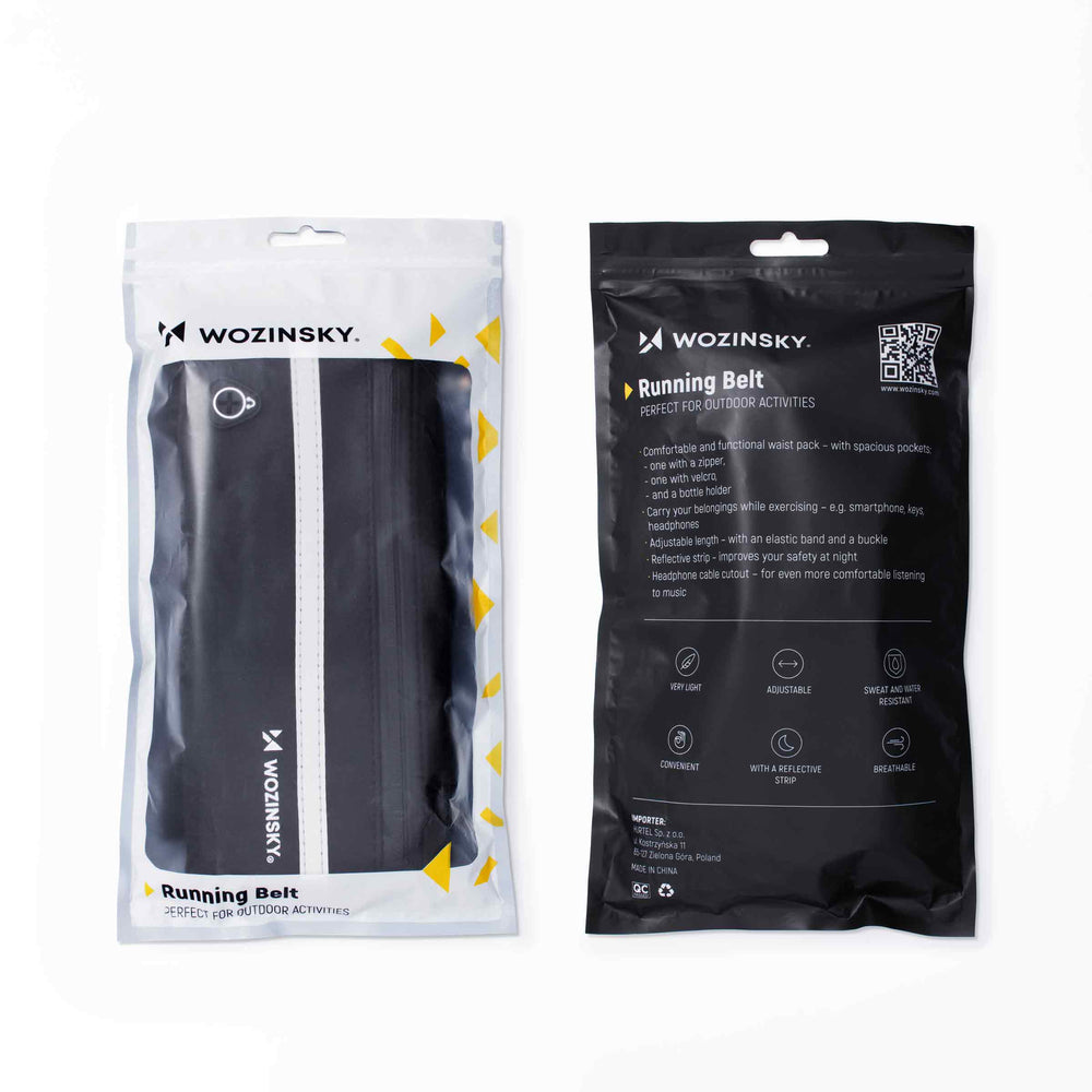 Wozinsky-udvidbar løbebælte sort (WRBBK1)