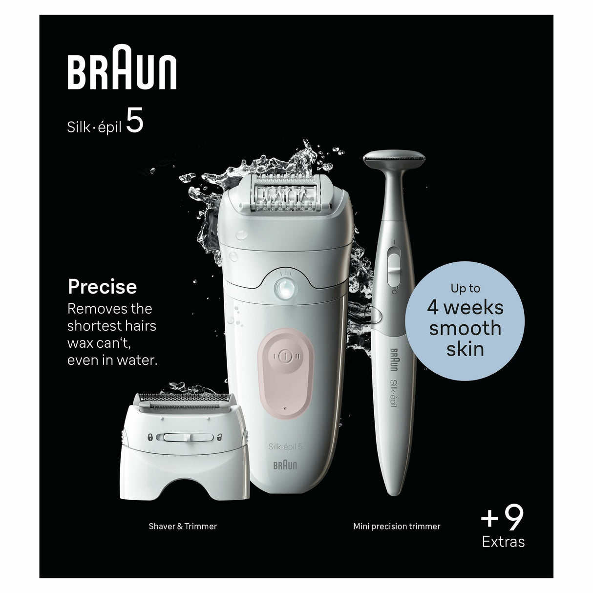 Braun Silk-épil 5 SE5-230 Epilator Hvid/Pink