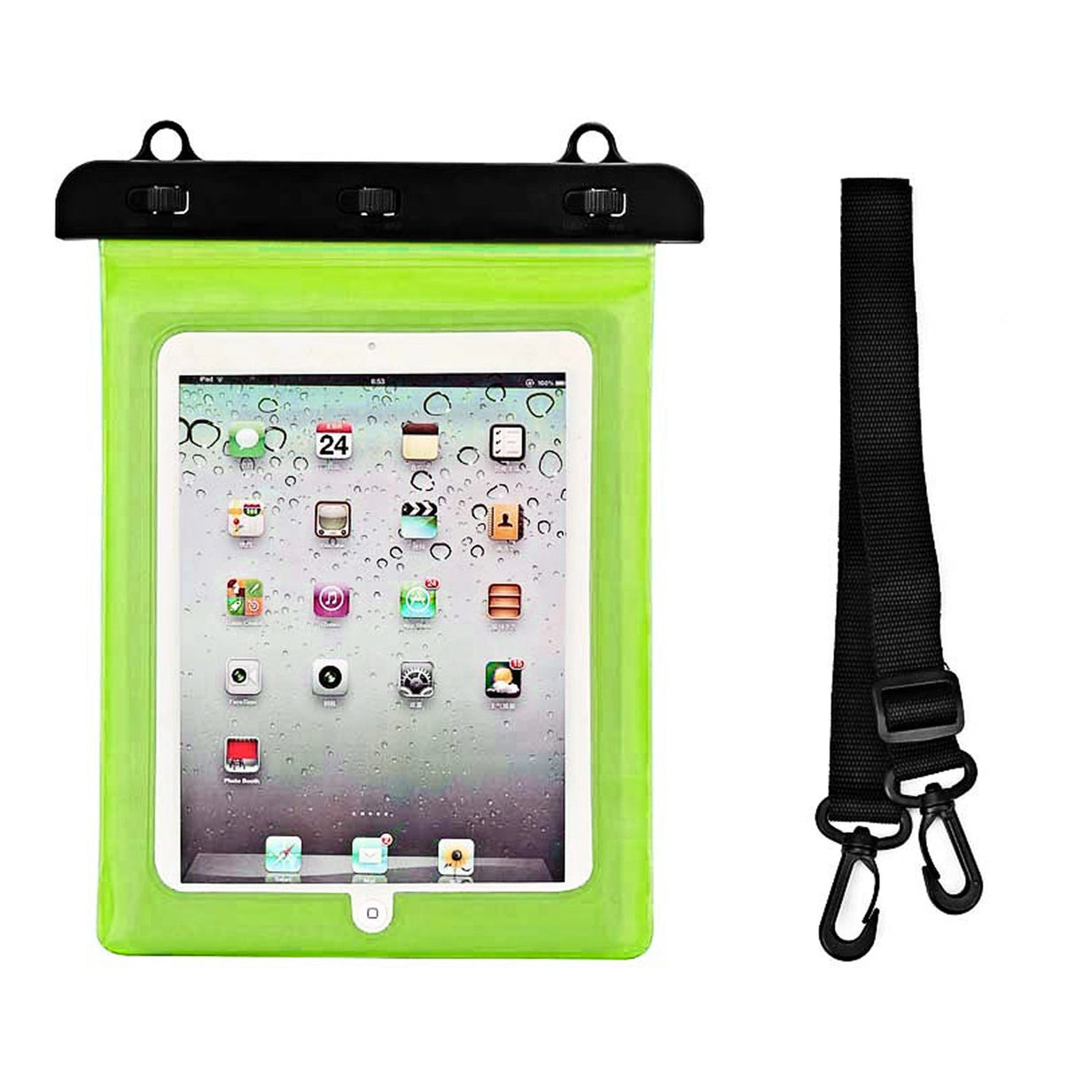 Vandtæt pvc- tabletfoder - grøn