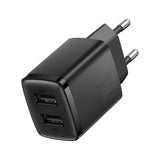 Baseus Compact oplader 2x USB 10.5W sort (CCXJ010201)