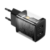 Baseus Compact oplader 2x USB 10.5W sort (CCXJ010201)