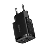 Baseus Compact oplader 2x USB 10.5W sort (CCXJ010201)
