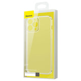 Baseus Frosted Glass Case Cover til iPhone 13 Pro Hard Cover med Gel Frame Transparent (ARWS000702)
