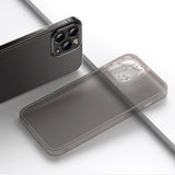 Baseus Frosted Glass Case Cover til iPhone 13 Pro Max Hard Cover med Gel Frame Transparent (ARWS000802)