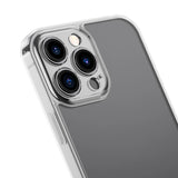 Baseus Frosted Glass Case Cover til iPhone 13 Pro Max Hard Cover med Gel Frame Transparent (ARWS000802)