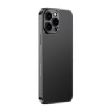 Baseus Frosted Glass Case Cover til iPhone 13 Pro Max Hard Cover med Gel Frame sort (ARWS001101)