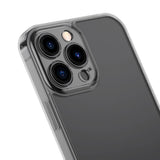 Baseus Frosted Glass Case Cover til iPhone 13 Pro Max Hard Cover med Gel Frame sort (ARWS001101)