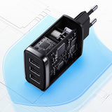 Baseus Compact oplader 3x USB 17W sort (CCXJ020101)