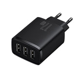 Baseus Compact oplader 3x USB 17W sort (CCXJ020101)